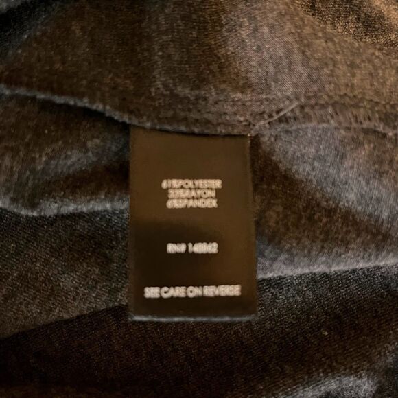 Torrid Dress L Gray Scoop Nck Cap Slve Fit & Flare Attached Belt Business Casual - Picture 5 of 7